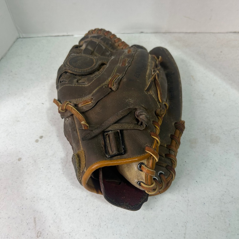 Vintage Rawlings RSG1 Baseball Glove Brown Leather Right Hand Throw Pad Lock